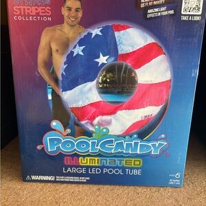 Pool Candy Stars & Stripes LED Pool Tube